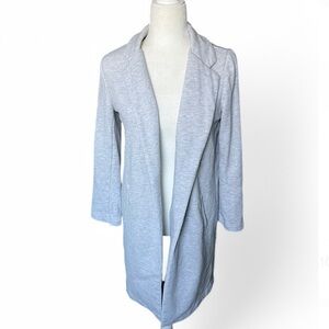 Forever 21 Gray Long Line Overcoat Blazer Jacket Medium Business Casual